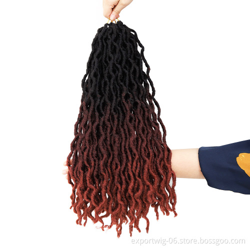 Wholesale Synthetic Hair Wavy Gypsy Locs Hot Selling Crochet Hair Extensions Curly Wave Gypsy Locs